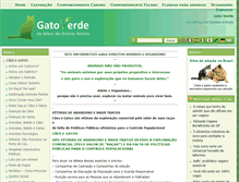 Tablet Screenshot of gatoverde.com.br